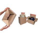 ColomPac Blitzbodenkarton mit Selbstklebeverschluss mit Aufreißfaden, schnelles Aufrichten durch Automatikboden - 10 Stück (CP 151.150)