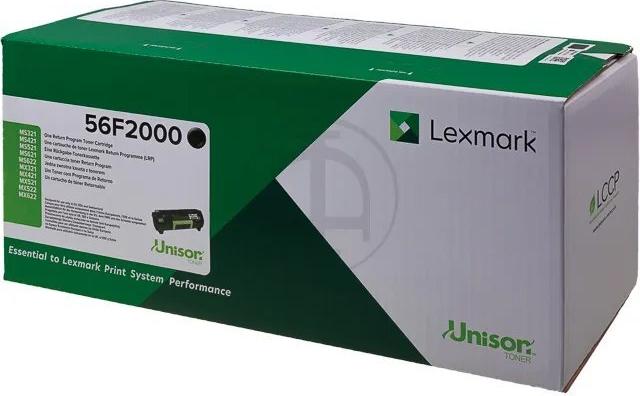 Lexmark 56F2000 Tonerpatrone Schwarz 6000 Seiten
