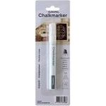 EUROPEL Kreidemarker 3 mm, 1er Blister, weiß mit Rund- oder Keilspitze, Strichstärke: 3,0 mm, - 1 Stück (356508)
