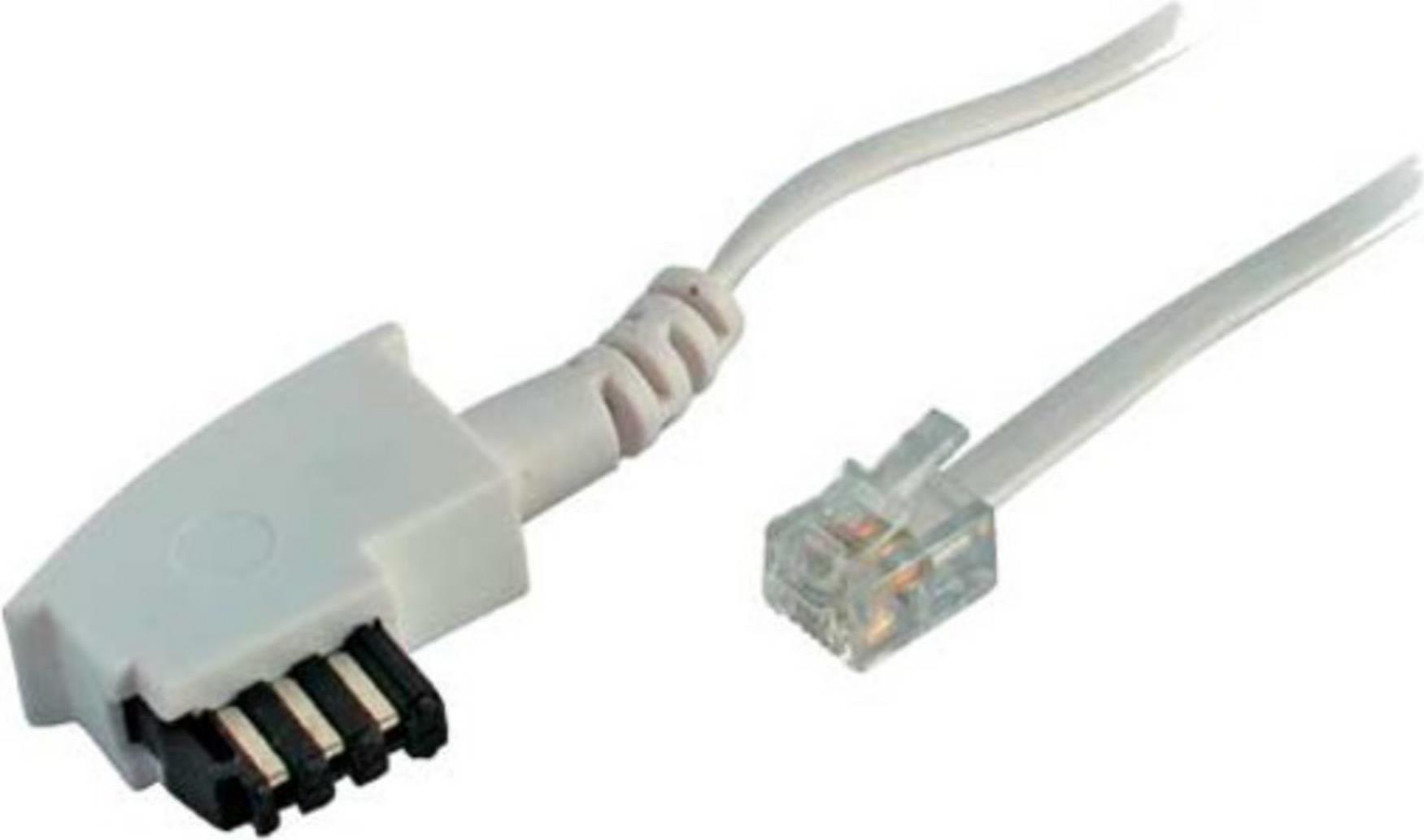S-CONN S/CONN maximum connectivity Telefon-Anschlußkabel-TAE F-Stecker auf Western-Stecker 6/4, UNIV