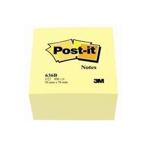 3M Post-it Notes Haftnotizen Würfel, 76 x 76 mm, gelb (636-B)