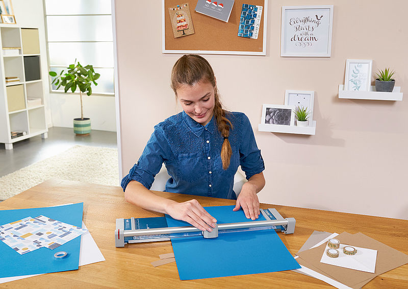 Dahle 508 Personal Rolling Trimmer 460 mm 0,6 mm 6 Blätter Blau, Silber