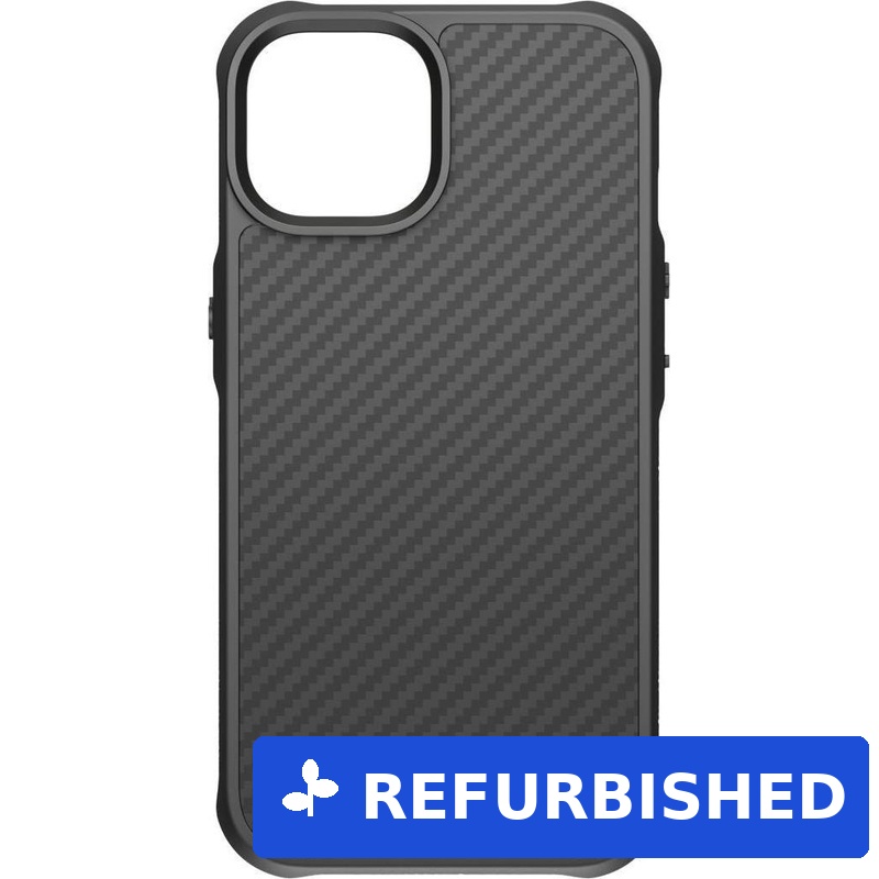 Black Rock Cover Robust Carbon für Apple iPhone 14, Schwarz (00215162) (geöffnet)