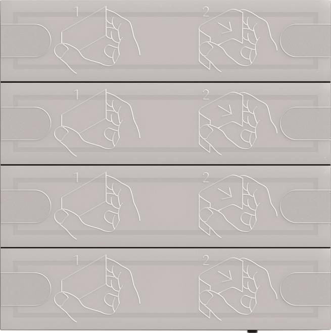 Gira KNX Tastsensor 4 Komfort 4f TS4 anthr 5004028 (5004028)