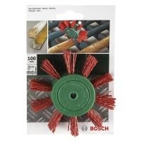 Bosch Accessories Fächerbürste für Bohrmaschinen - Nylondraht mit Korund Schleifmittel K80, 100 mm Ø 100 mm Nylondraht Schaft-Ø 6 mm 2609256543 1 St.