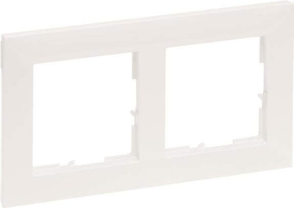 Legrand SEANO 2-fach Rahmen in 765172 der Farbausführung Ultraweiß 10 (765172)