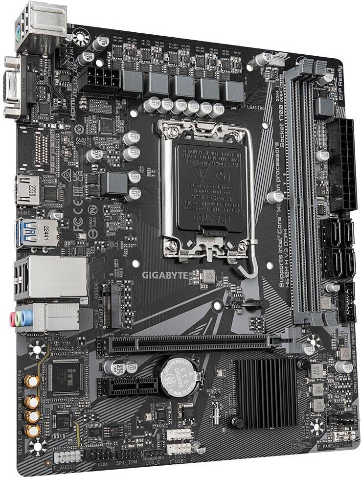 GIGABYTE H610M H V3 DDR4 LGA 1700 Micro ATX Schwarz