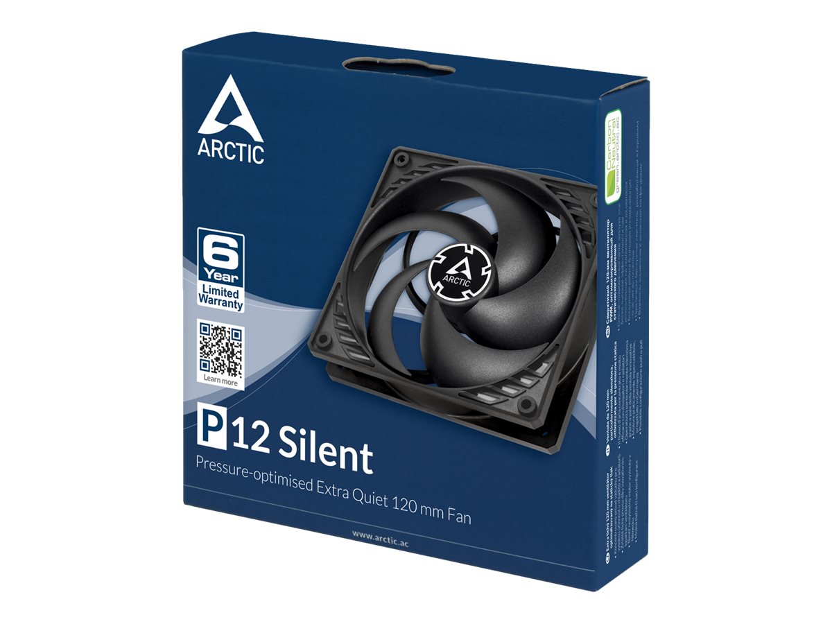 ARCTIC P12 Silent Gehäuselüfter 120 mm Schwarz