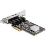 DeLOCK PCI Express x4 Karte 4 x RJ45 Gigabit LAN RTL8111 (88618)