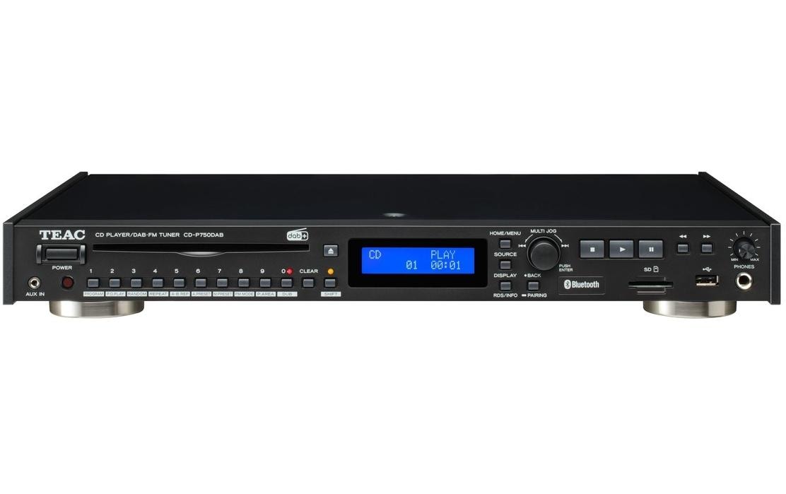 TEAC CD-P750DAB-B CD-Player und CD-Rekorder DAB+/FM Bluetooth Schwarz