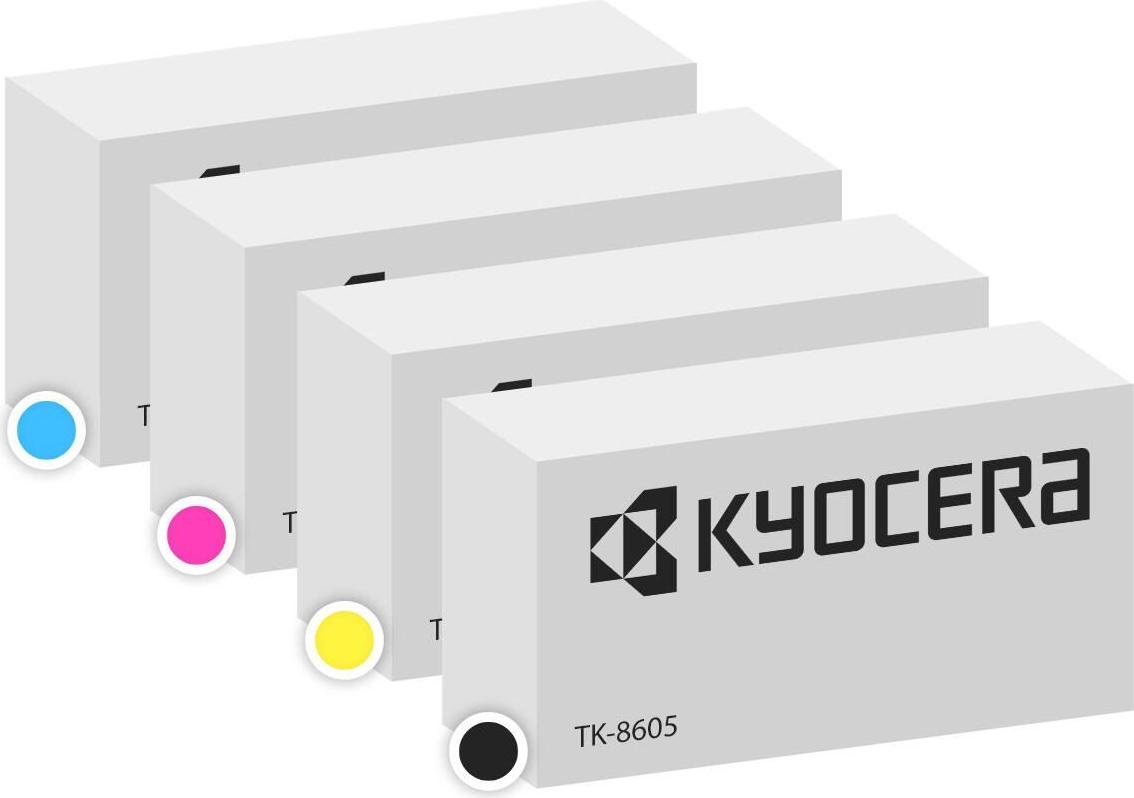 Kyocera Original TK-8455 Toner - 4er Multipack cyan, magenta, gelb, schwarz (OPTK-8455set)