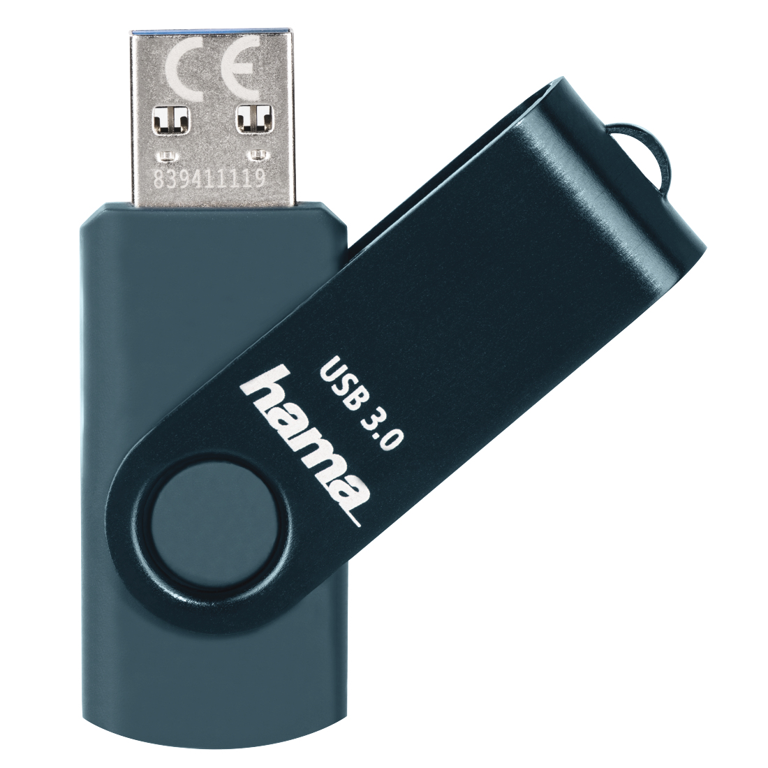 Hama Rotate USB-Stick 64 GB USB 3.0 Petrolblau