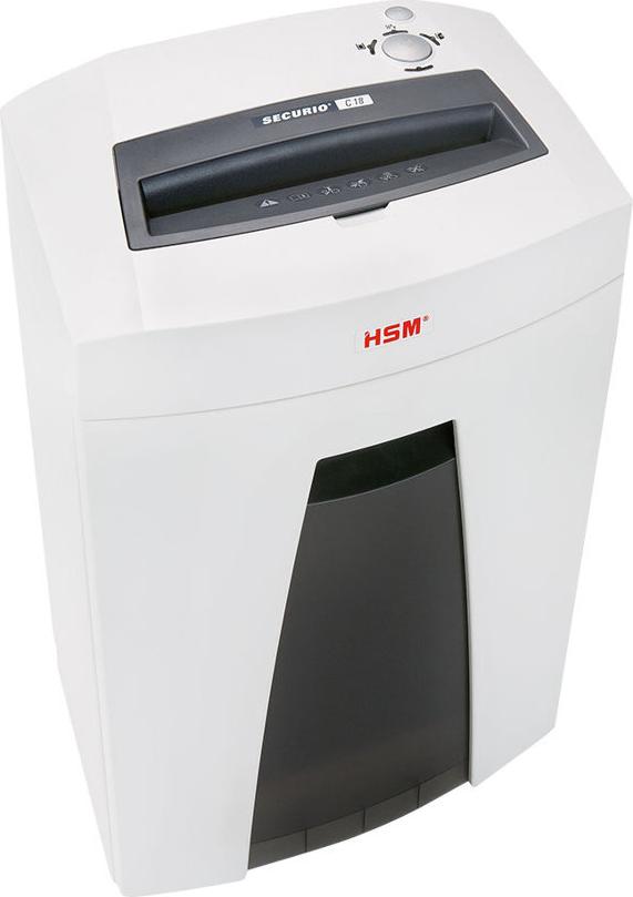 HSM SECURIO C18 Aktenvernichter Partikelschnitt 3,9 x 30 mm Sicherheitsstufe 3 11 Blatt Weiß