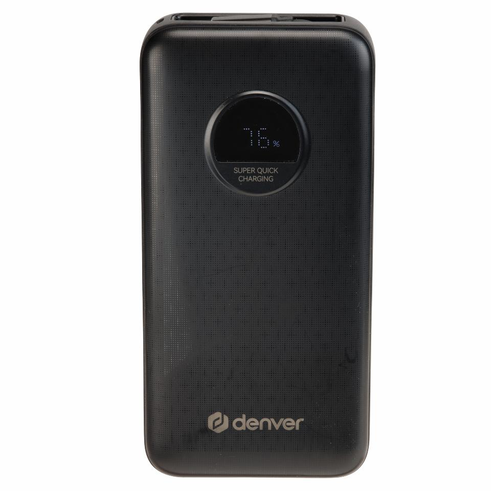 Denver PQC-20065 Powerbank 20000 mAh 65 W Schwarz