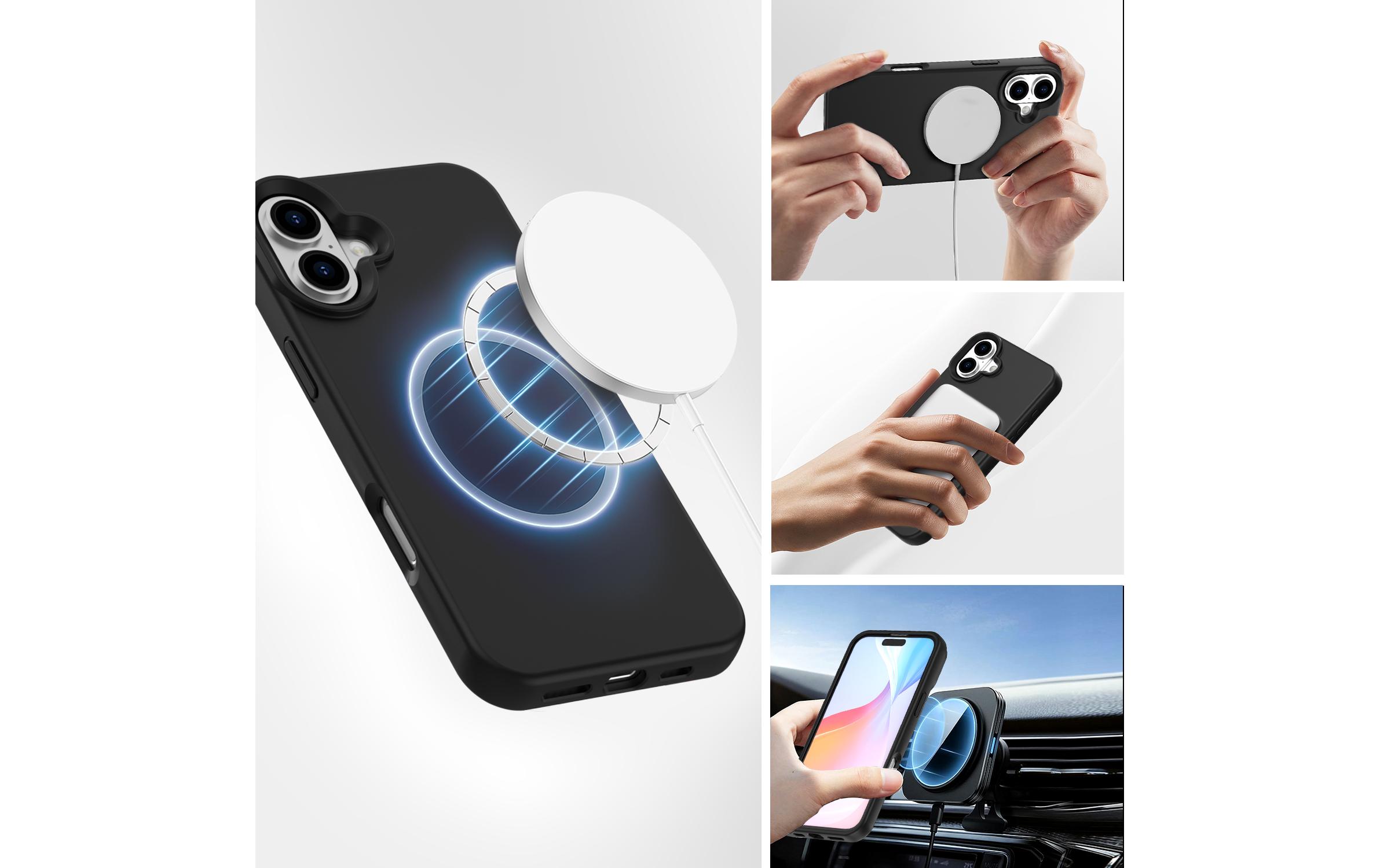 4smarts Silikon Case Cupertino für Apple iPhone 16 6,1" Schwarz