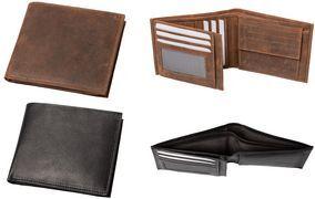 Alassio Geldbörse, im Querformat, aus Leder, braun 7 Kartenfächer, 2 Klarsichtfächer, 3 Einschubfächer, - 1 Stück (42241)