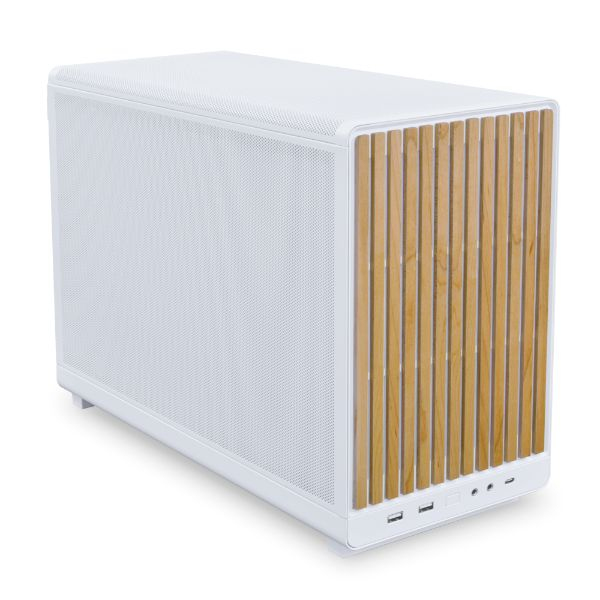 Lian Li A3-mATX Wood Edition Micro-ATX PC-Gehäuse Buche Weiß
