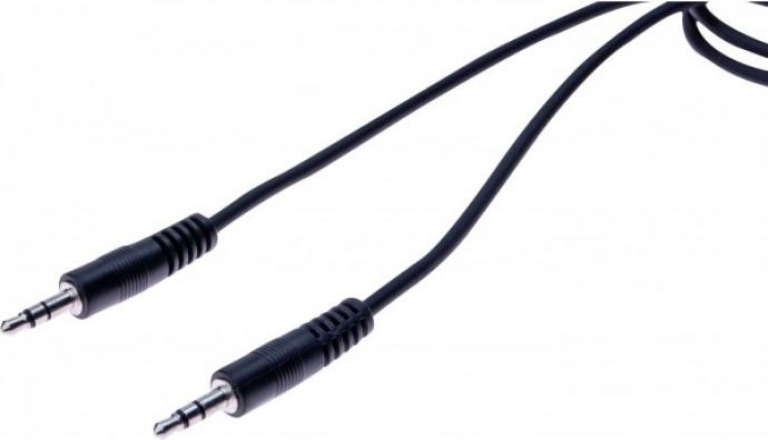 Audiokabel, 3,5 mm Stereo Klinkenst./St., schwarz, ca. 5,0 m 3,5 mm Stereo Klinkenstecker an 3,5 mm Stereo Klinkenstecker (108567)