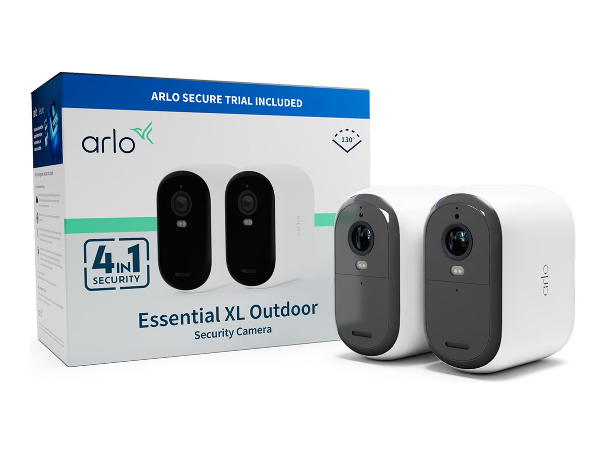 Arlo Essential XL 2er-Set 1080p Netzwerk-Überwachungskamera Weiß
