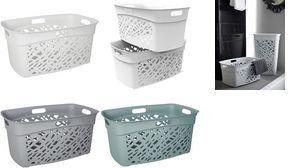 EDA Wäschekorb ALMERIA, 45 Liter, PP, eukalyptus grün ergonomische Form, Griffe an den kurzen und langen Seiten, - 1 Stück (010657 V.EU)