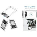 LogiLink 2.5" SATA Festplatten-Gehäuse, USB 3.0, transparent Anschluss: Micro-USB B Kupplung, Übertragungsrate: - 1 Stück (UA0409)