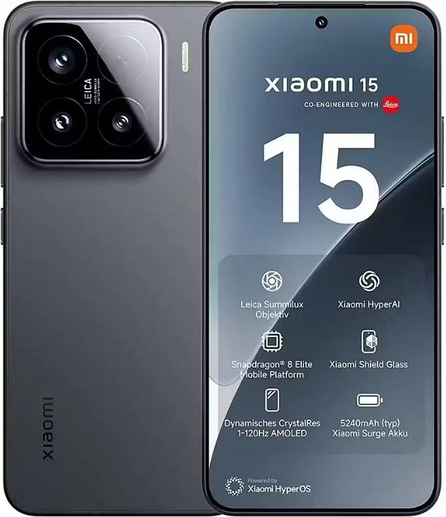 Xiaomi 15 256GB Black HyperOS 12 GB - 256 GB (MZB0ITFEU) (B-Ware)