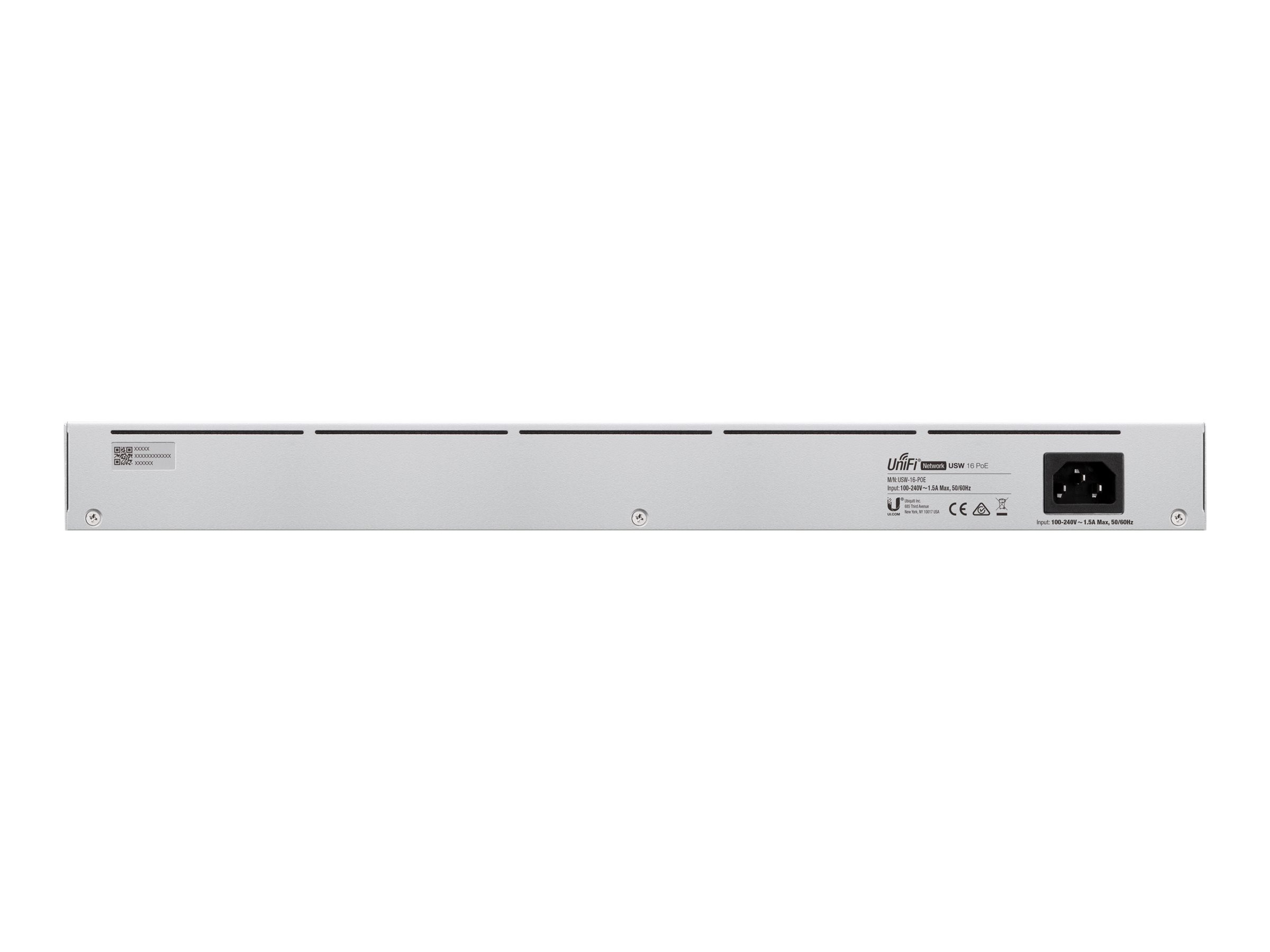 Ubiquiti UniFi Switch USW-16-POE Managed Gigabit Switch 16 Ports PoE+ Grau