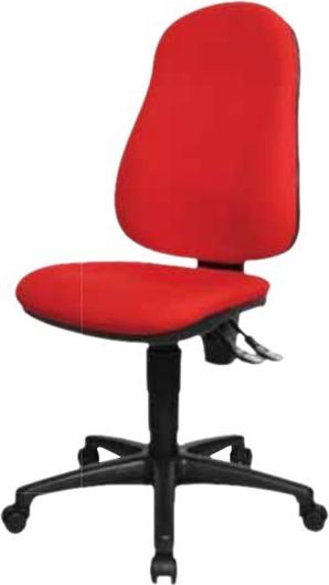 TOPSTAR Bürostuhl Point 60 8160G21 Stoff rot Gestell schwarz (8160G21)