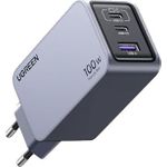 Ugreen 100W GaN Tech Nexode Pro Fast Wall Charger, 1x USB-A & 2x USB-C Space Grey (15203)