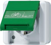 Jung 820GNNAWEB SCHUKO Steckd.m.Klappd.E-Bike (820GNNAWEB)