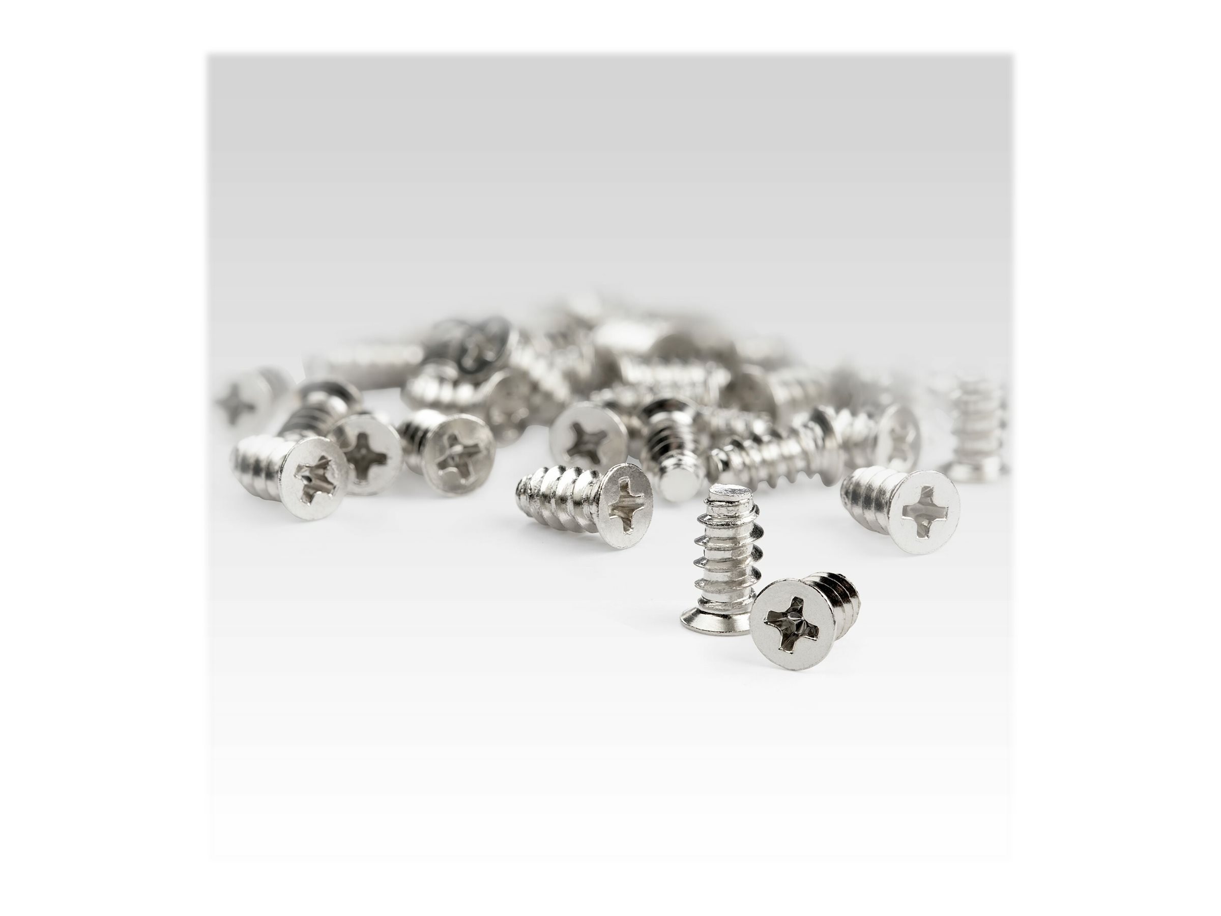 Startech M5FANSCREW10 50 Stück M5 Gehäuselüfter-Schrauben 10 mm selbstschneidend Silber