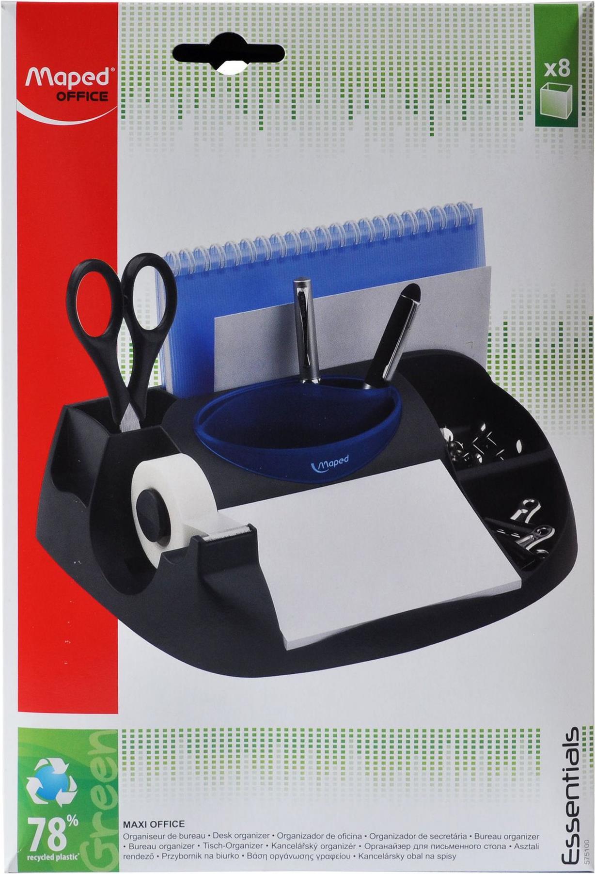 Maped Maxi Office Schreibtisch-Organizer Schwarz, Blau