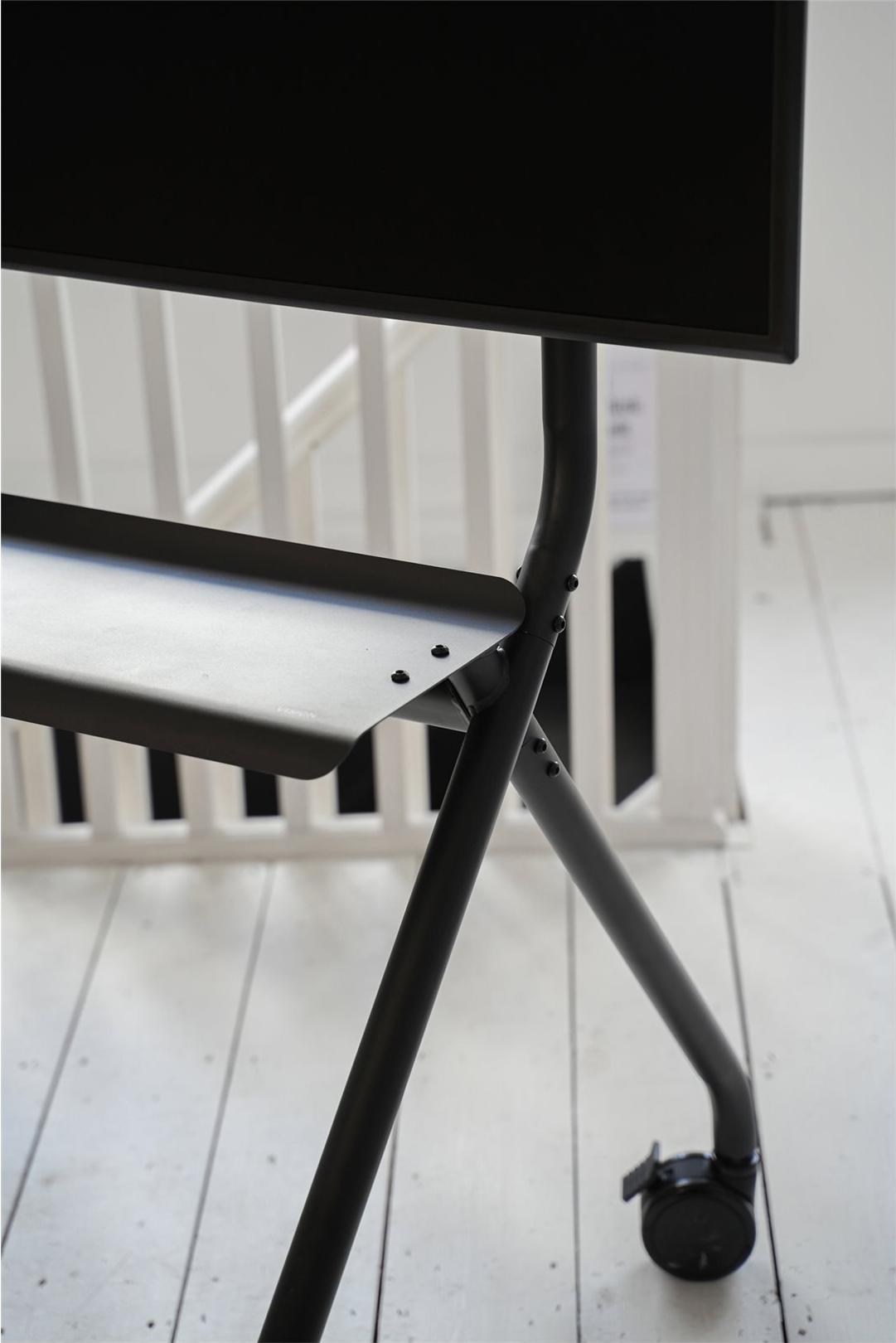 Vision VFM-F12 Displaywagen 55"-100" Stahl Mattschwarz