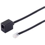 ShiverPeaks S/CONN maximum connectivity Modular RJ ISDN Telefon-Verlängerung-Western-Stecker 6/6 auf Western-Kupplung 6/6, 10,0m (70230-6/6)