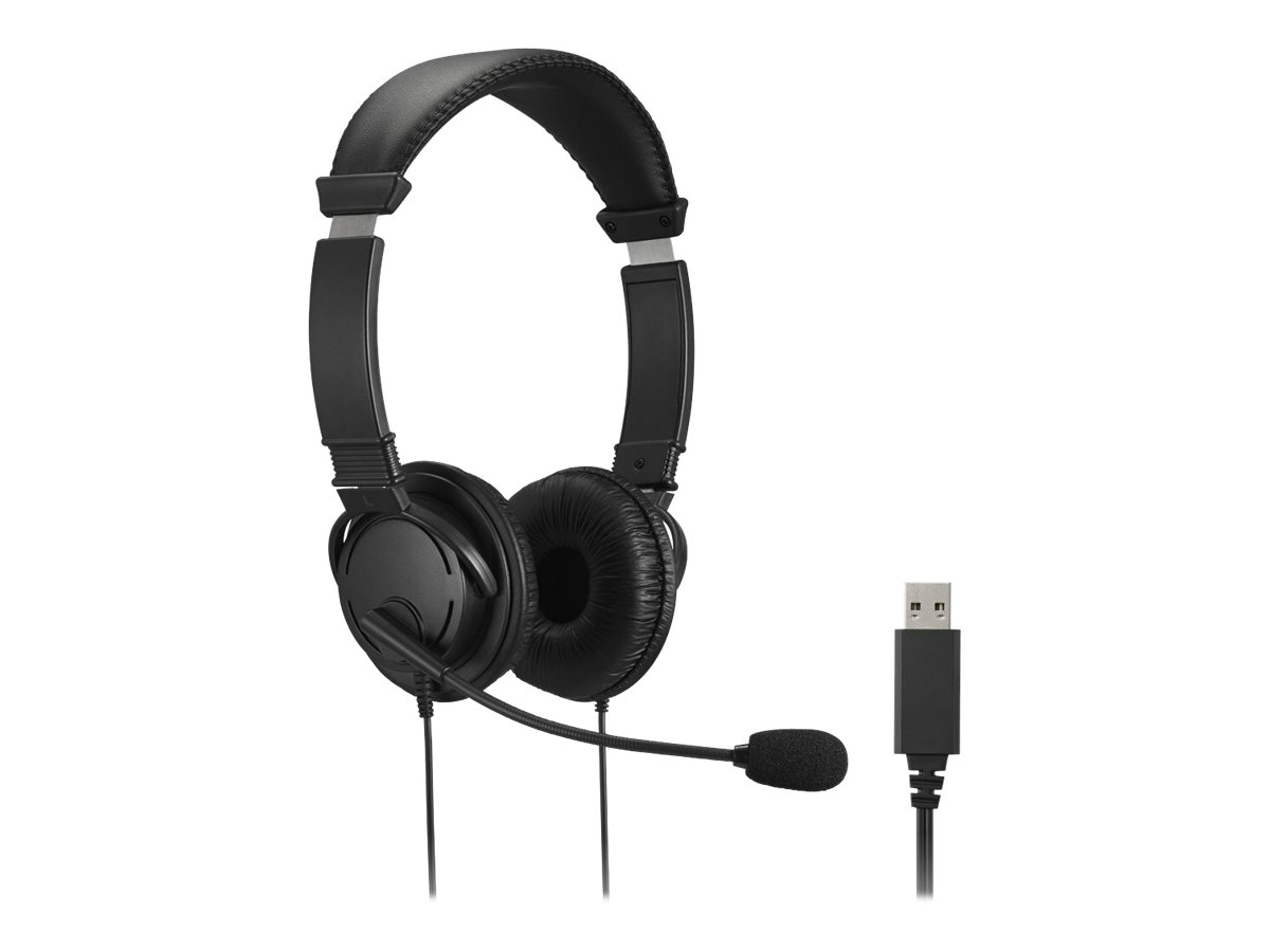 Kensington USB Hi-Fi Headphones On-Ear USB-A Schwarz