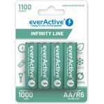 Wiederaufladbare Batterien everActive Ni-MH R6 AA 1100 mAh Infinity Line - 4 Stück (EVHRL6-1100)