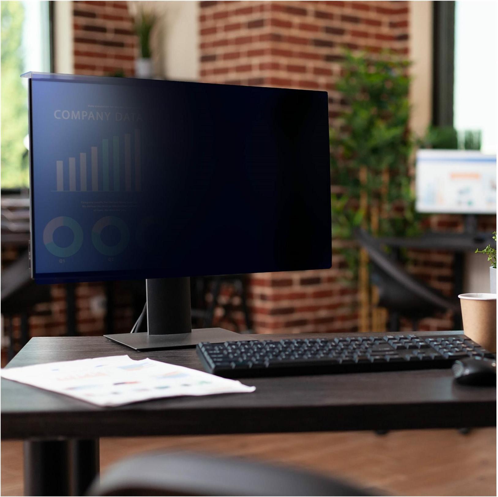 STARTECH.COM Privacy Filter fur 58,42cm 23Zoll 16:9monitor Aufhängung Acryl Blaulicht-Blickschutzfilter TAA-konform (2369A-PRIVACY-SCREEN)