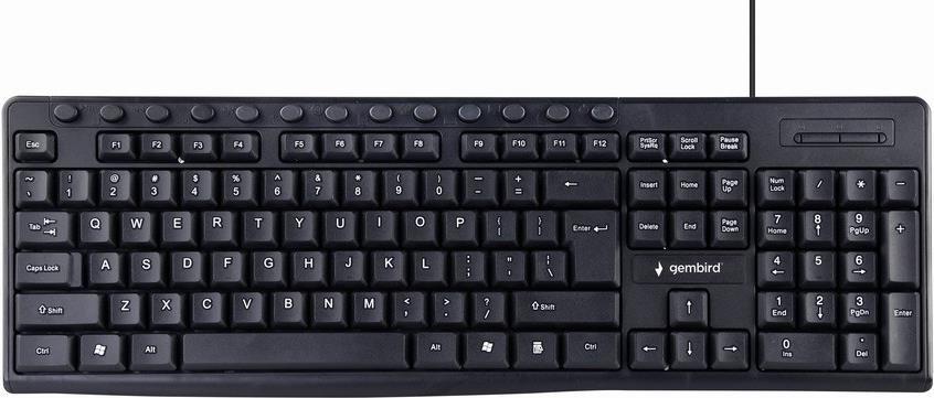 Gembird KB-UM-107 Tastatur USB US Englisch Schwarz (KB-UM-107)