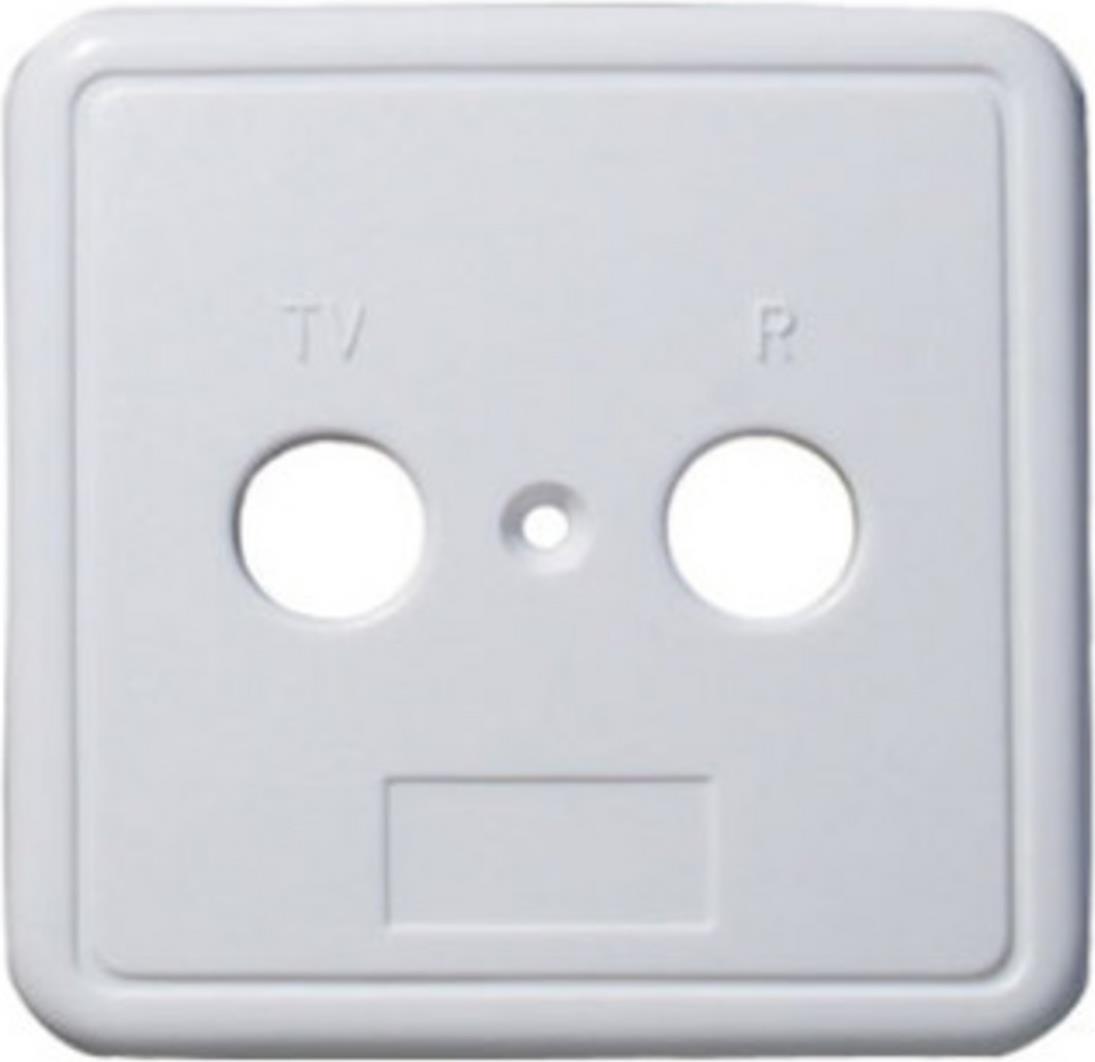 S/CONN maximum connectivity Abdeckung-Rahmendeckel für 2-fach Dose, weiß (83911W)