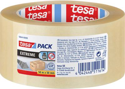 tesa pack Extreme 58644-00000-00 Packband Transparent (L x B) 50 m x 50 mm 1 Rolle(n) (58644-00000-00)