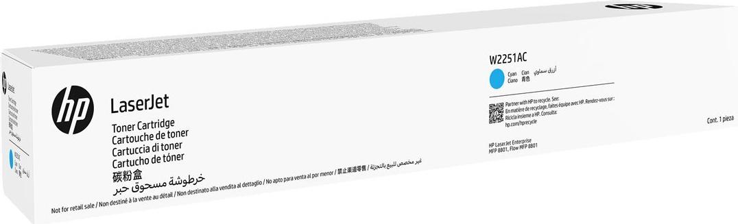 HP LaserJet Cyan contractual Toner Cartridge 40K (W2251AC)