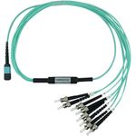 BlueOptics SFP5143EU5MKB Glasfaserkabel 5 m MPO 4x ST OM4 Mintfarbe (SFP5143EU5MKB)