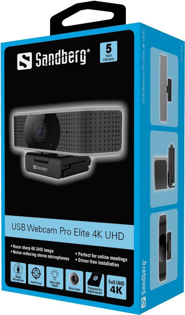 Sandberg USB Webcam Pro Elite 4K UHD (134-28)