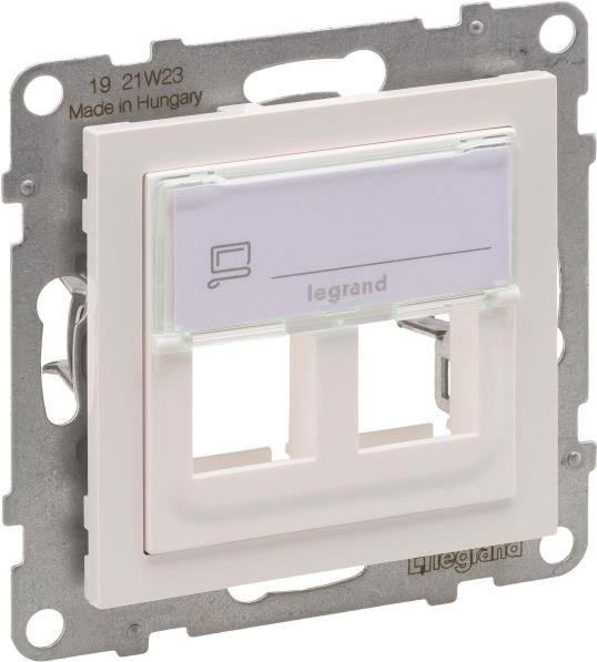 Legrand SEANO 2-fach Adapter 765602 f.Key-Stone Datendosen Ultraweiß 5 (765602)