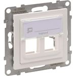 Legrand SEANO 2-fach Adapter 765602 f.Key-Stone Datendosen Ultraweiß 5 (765602)