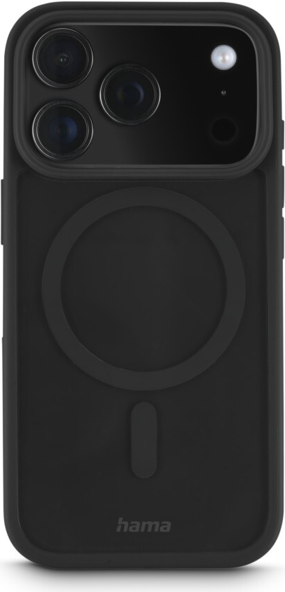 Hama Handyhülle Frame Protect f. iPhone 17 Pro, magnetisch, durchsichtig, Schw (00232404)