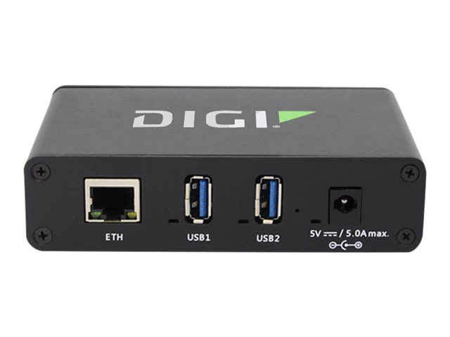 Digi AnywhereUSB 2 Plus Managed USB-Hub 2x USB 3.1 Gen 1 Gigabit Ethernet Schwarz