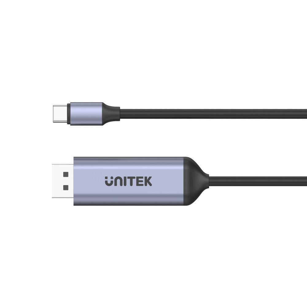 Unitek V1423C Videoadapterkabel USB-C zu DisplayPort 1,8 m Space-grau