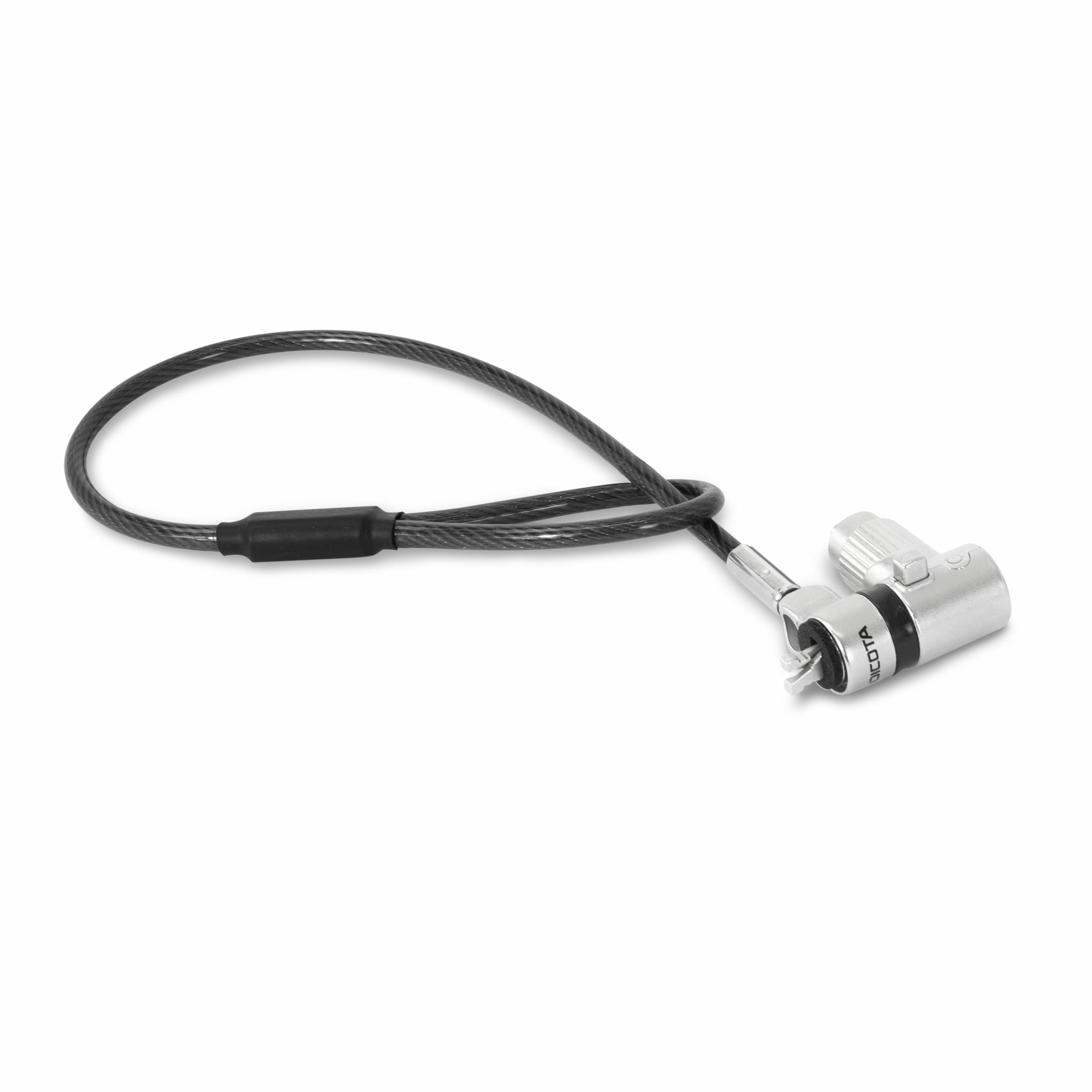DICOTA Sicherheitskabelschloss Universal Mini 30 cm Silber