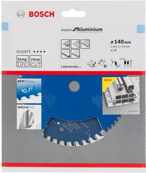 Bosch Accessories Expert for Aluminium 2608644092 Kreissägeblatt 140 x 20 x 1.3 mm Zähneanzahl: 42 1 St.